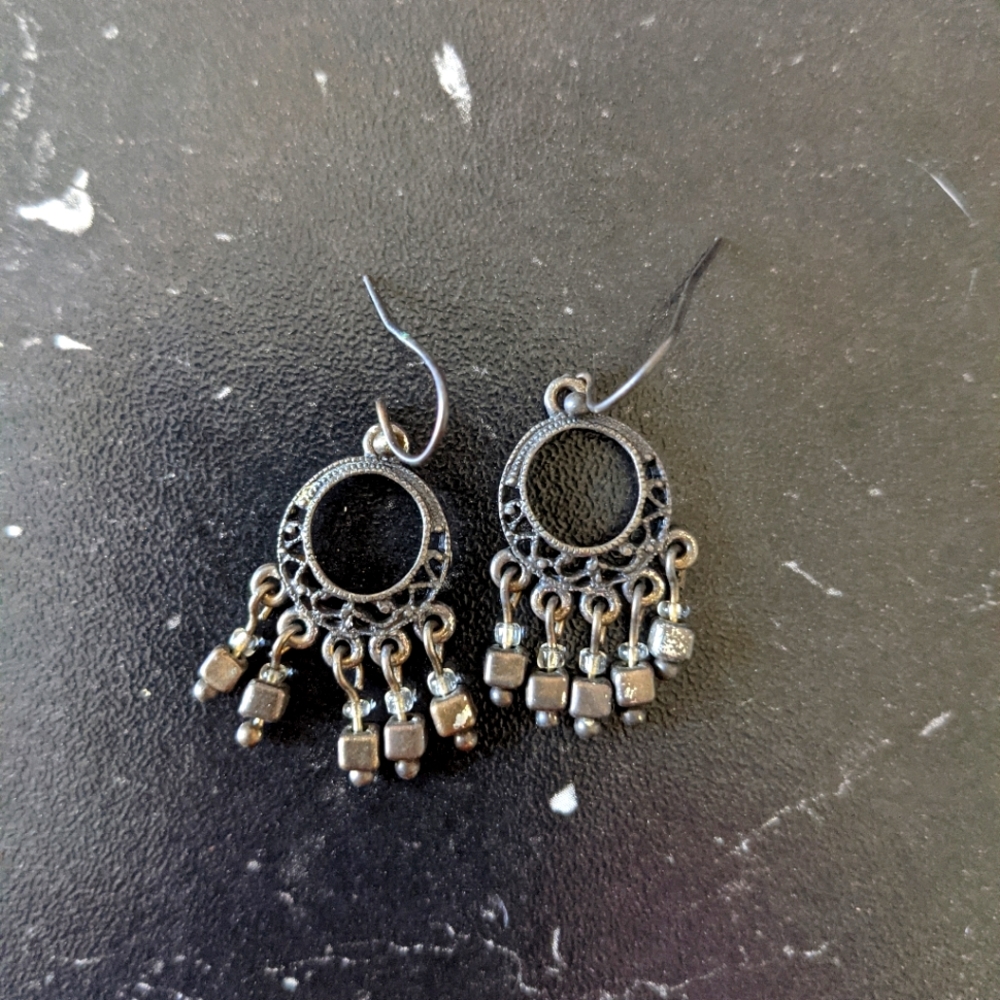 Vintage Y2K Chandelier Dangling Beaded Fashion Earrings